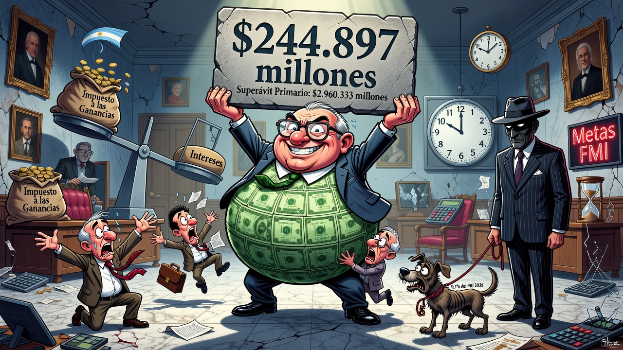 Image for El Gobierno consiguió un superávit financiero de $244.897 millones en julio y acumula 0,1% del PBI en 2026