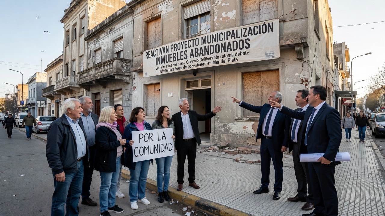 Reactivan proyecto para municipalizar inmuebles abandonados en Mar del Plata