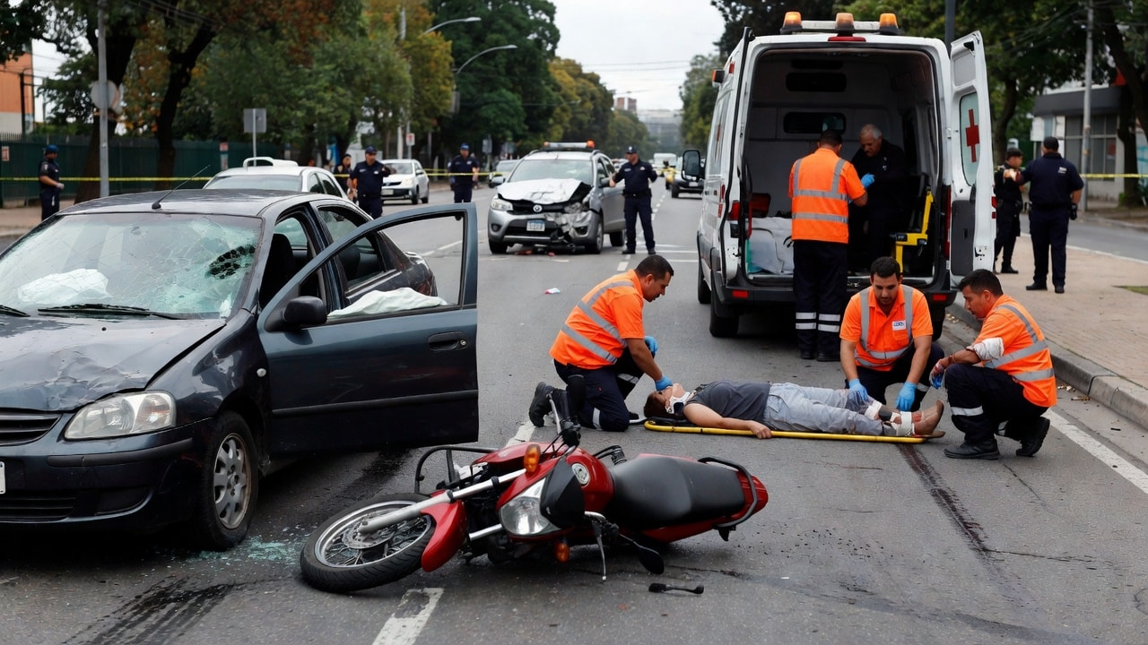 Dos siniestros viales dejaron tres personas heridas en Mar del Plata