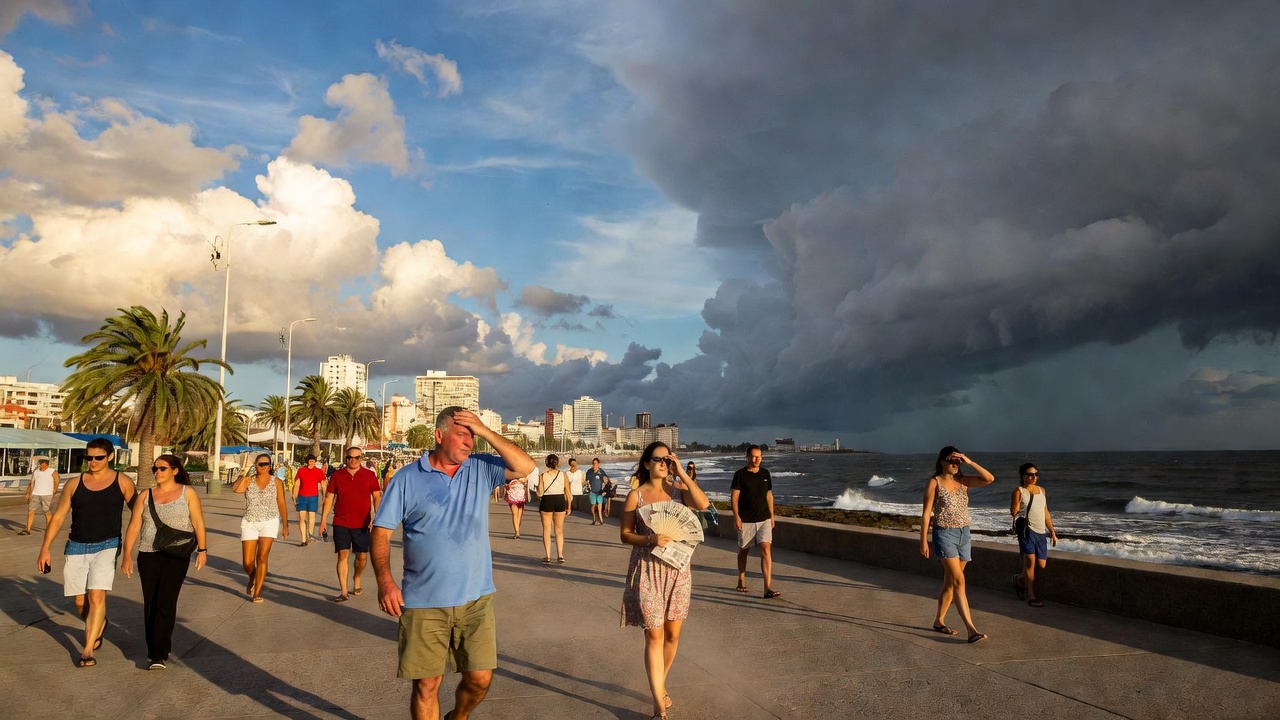 Sorpresiva suba de temperatura y tormentas: así empieza la semana en Mar del Plata