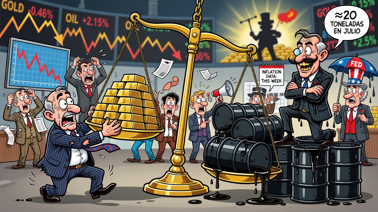 El oro cae por debajo de los US$4.400 por tomas de ganancias y perspectiva de inflación por alza del petróleo