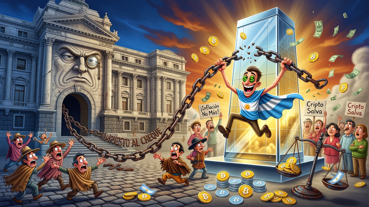 Argentina exime del impuesto al cheque a exchanges de criptomonedas registrados