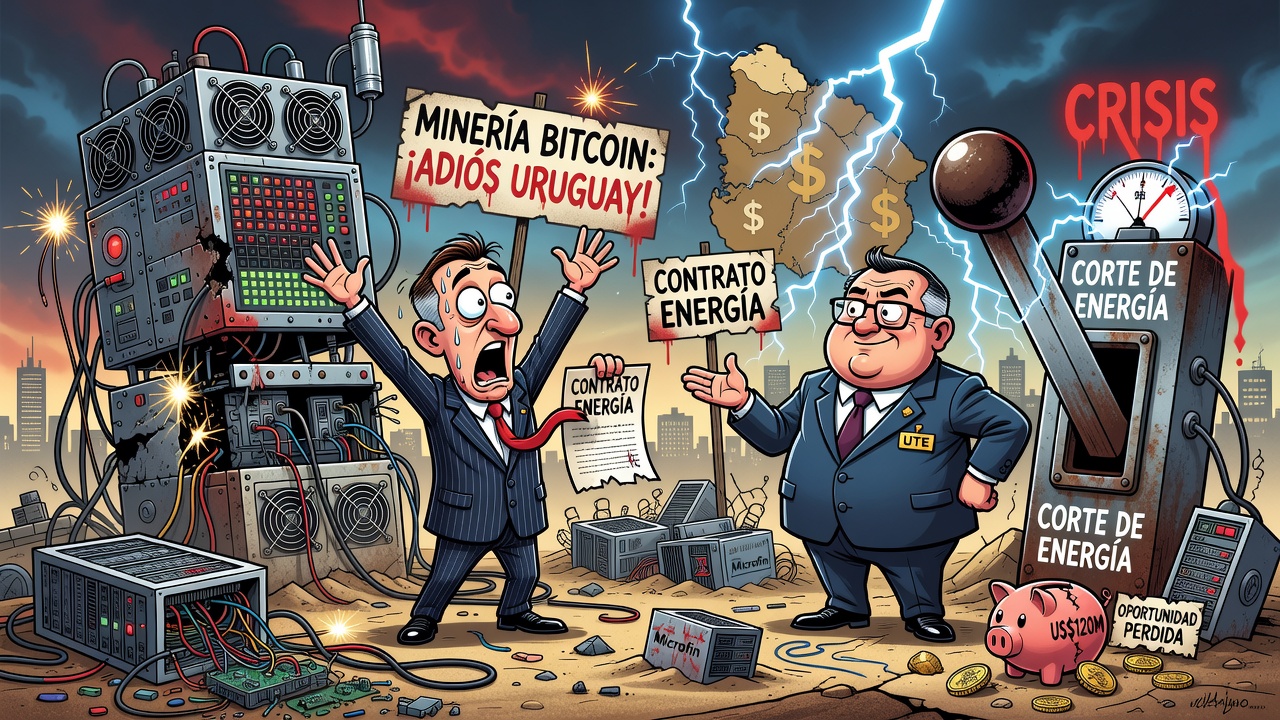 Tether abandona operación de minería de Bitcoin en Uruguay tras disputa por energía