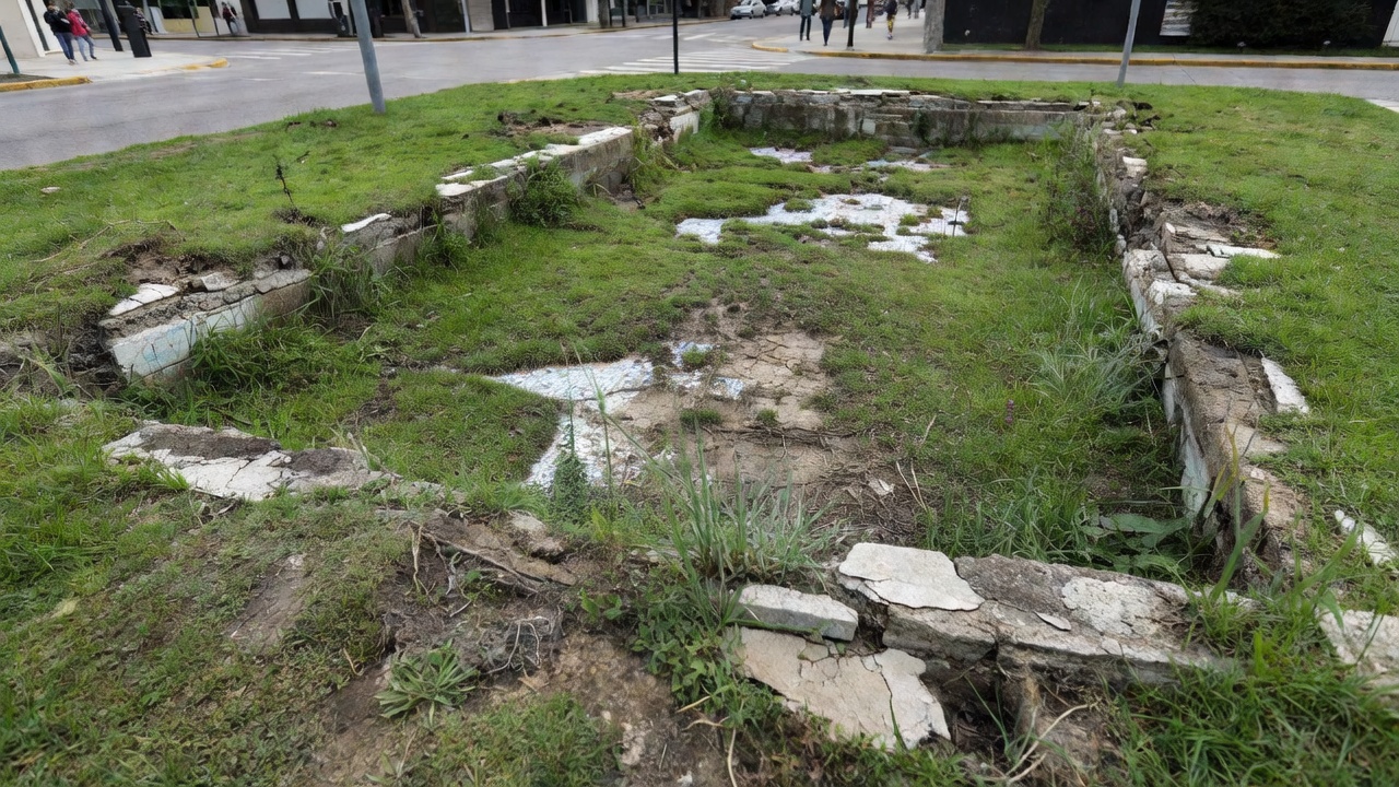 Las ruinas del histórico 'poolcito' de Mar del Plata