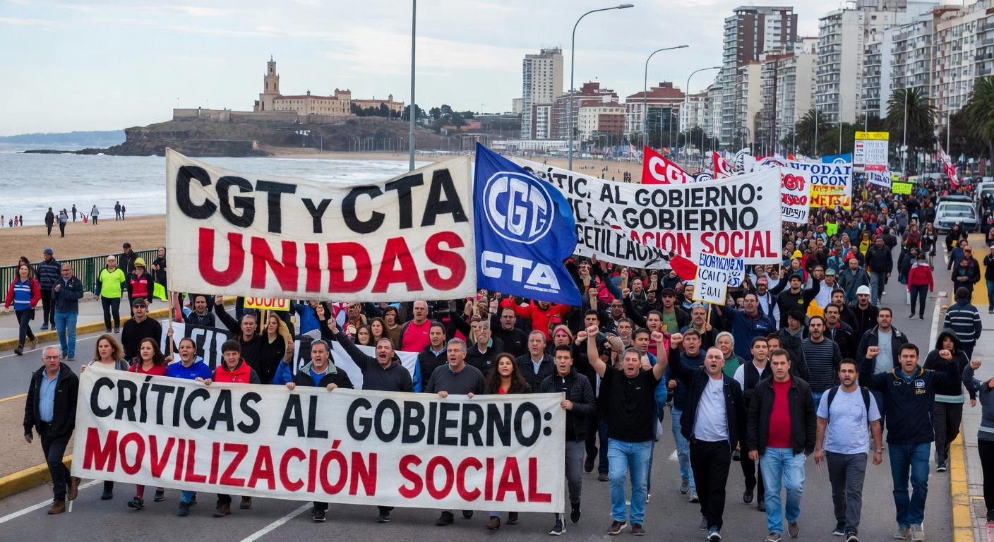 Image for CGT y CTA marcharon unidas por el Día del Trabajador con críticas al gobierno