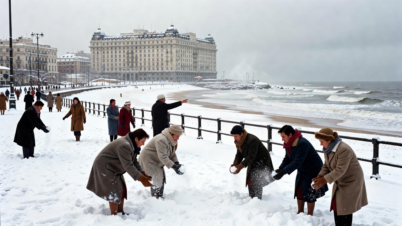 Image for Se cumplen 35 años de la histórica nevada en Mar del Plata: postales de un día único