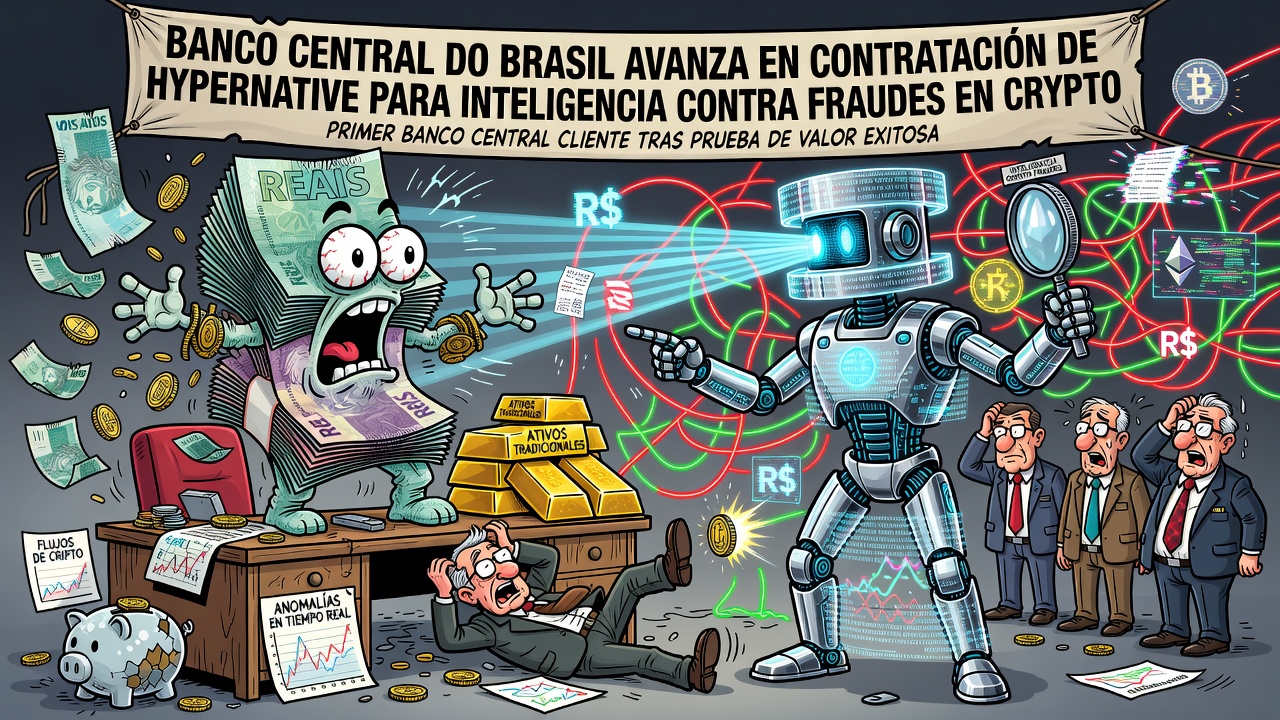 Banco Central de Brasil avanza en la contratación de Hypernative para inteligencia contra fraudes en crypto