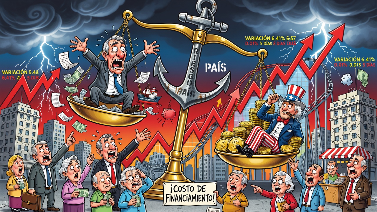 Riesgo país Argentina hoy: valor y evolución