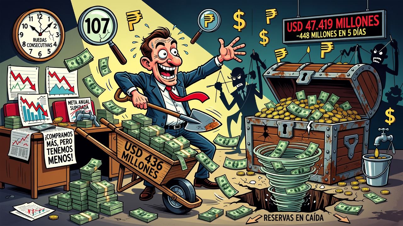 Image for El BCRA compró más de USD 400 millones en la semana pero cayeron las reservas