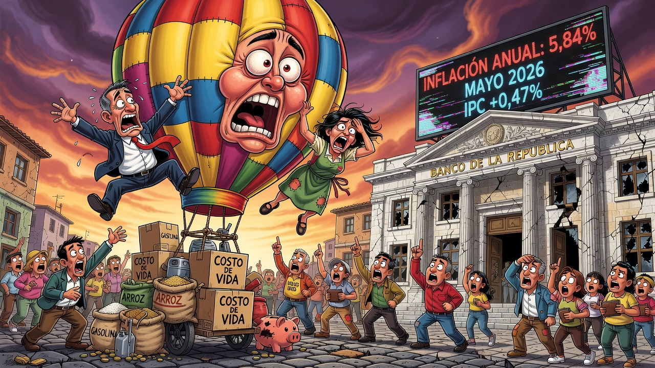 Image for Inflación en Colombia se aceleró a 5,84% anual en mayo de 2026