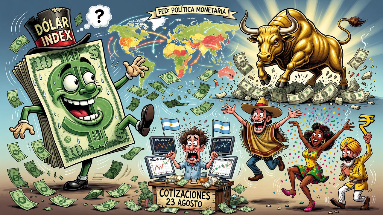 Índice dólar retrocede y alivia a monedas de mercados emergentes