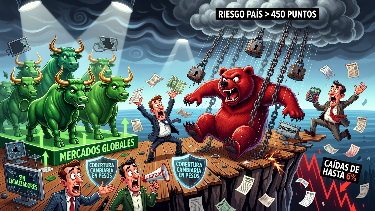 El S&P Merval tuvo su peor semana desde mayo en medio de alza del riesgo país