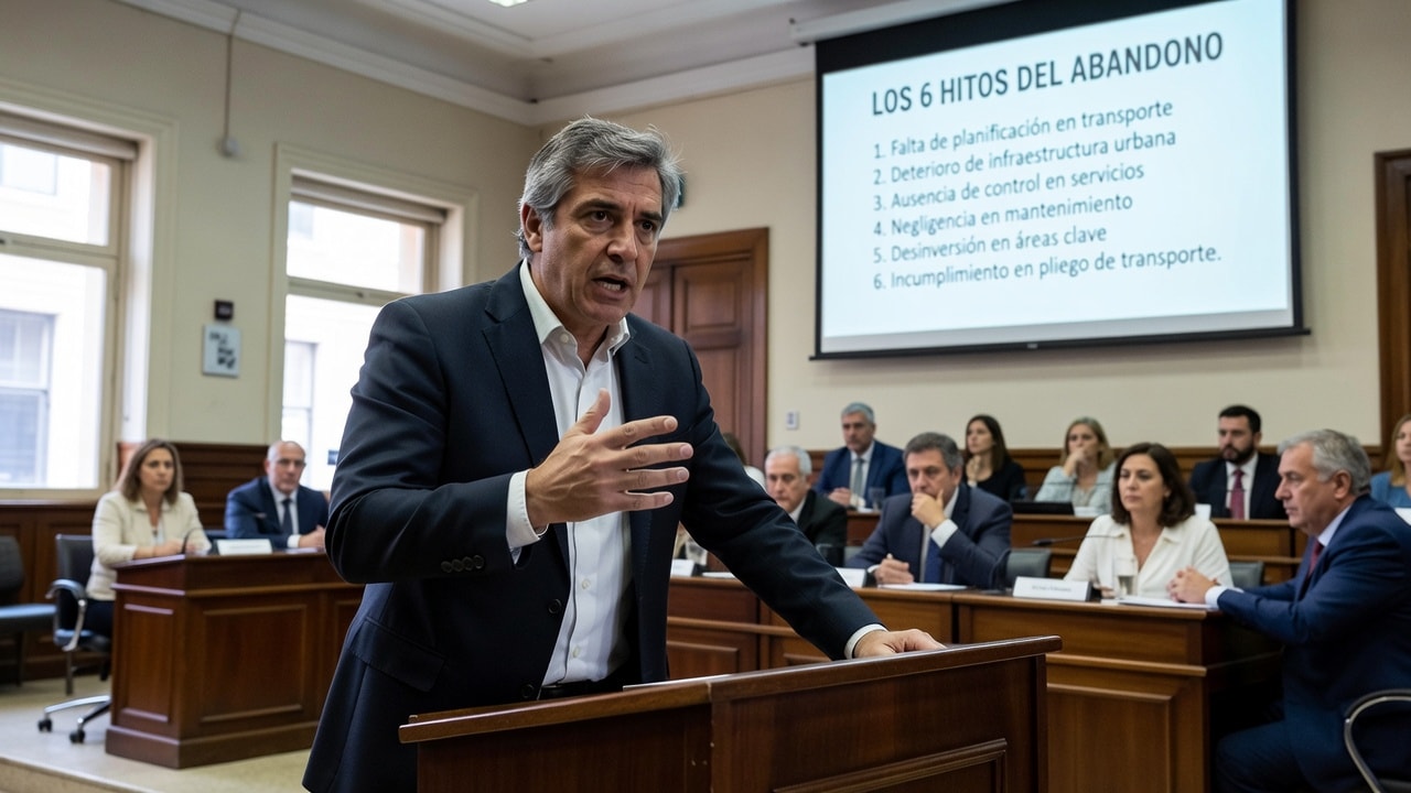 Taccone cuestionó la falta de rumbo del Gobierno Municipal y enumeró “los 6 hitos del abandono”