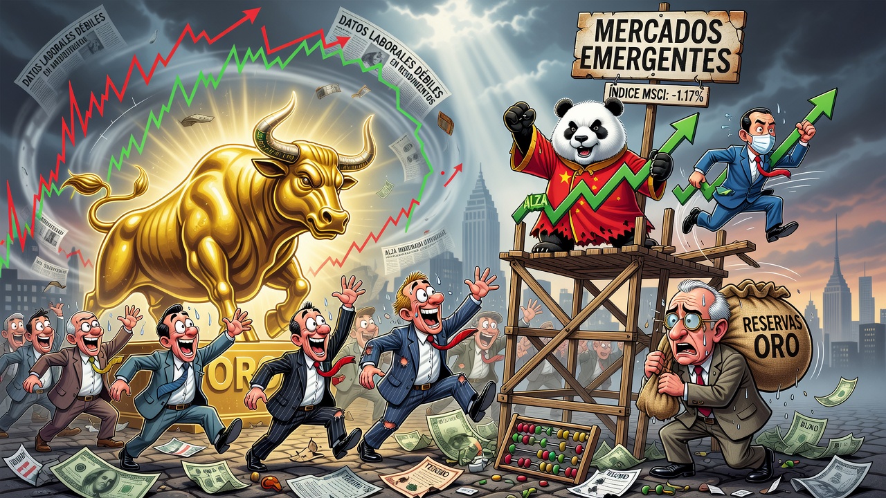 Oro gana atractivo ante menor temor a alzas de la Fed; mercados emergentes cierran mixtos