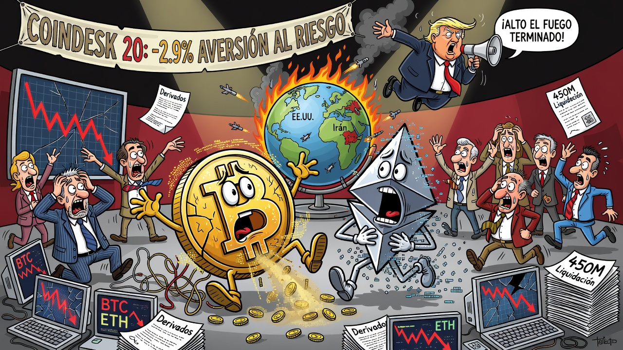 Bitcoin y Ethereum caen por escalada de tensiones entre EE.UU. e Irán
